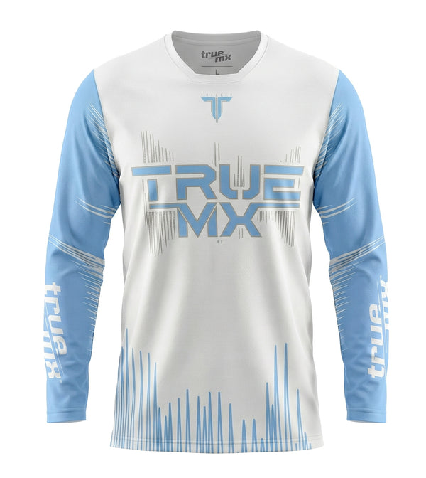 2024 TrueMX TRILOGY Jersey - WHITE / BLUE