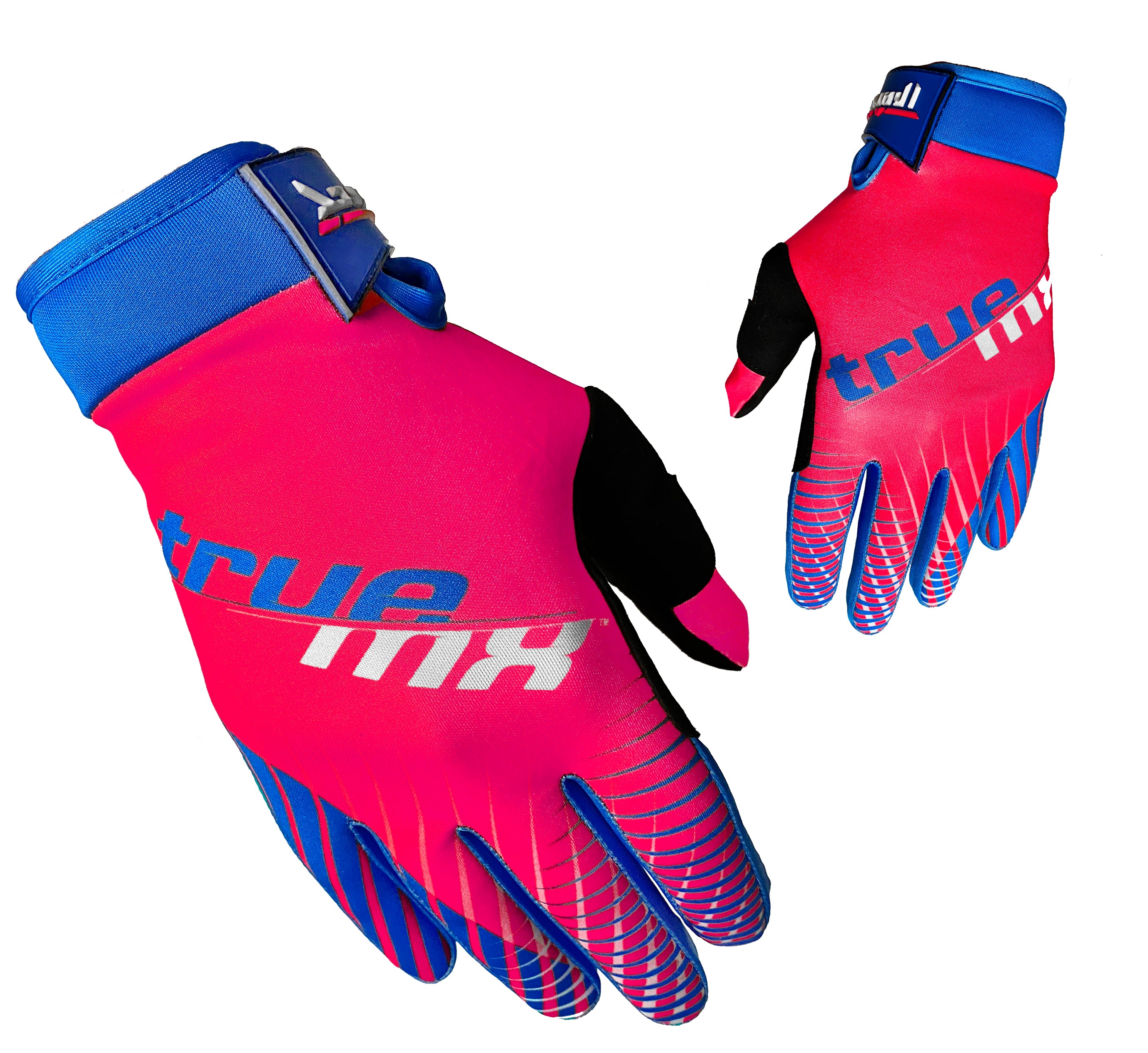 2021 TrueMX Transfer Gloves - PINK/BLUE (CLOSEOUT)