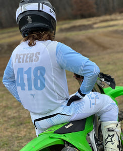 2024 TrueMX TRILOGY Jersey - WHITE / BLUE