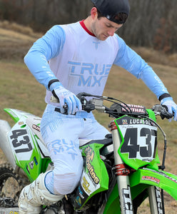 2024 TrueMX TRILOGY Jersey - WHITE / BLUE